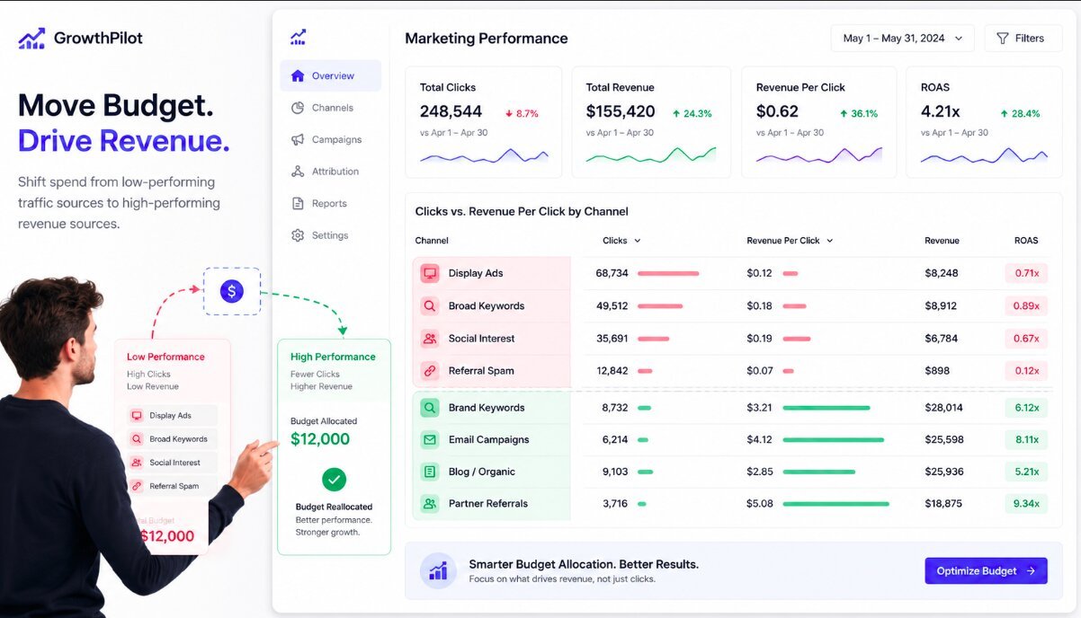 Revenue Per Click: I Moved My Marketing Budget Based on RPC — Here's What Happened
